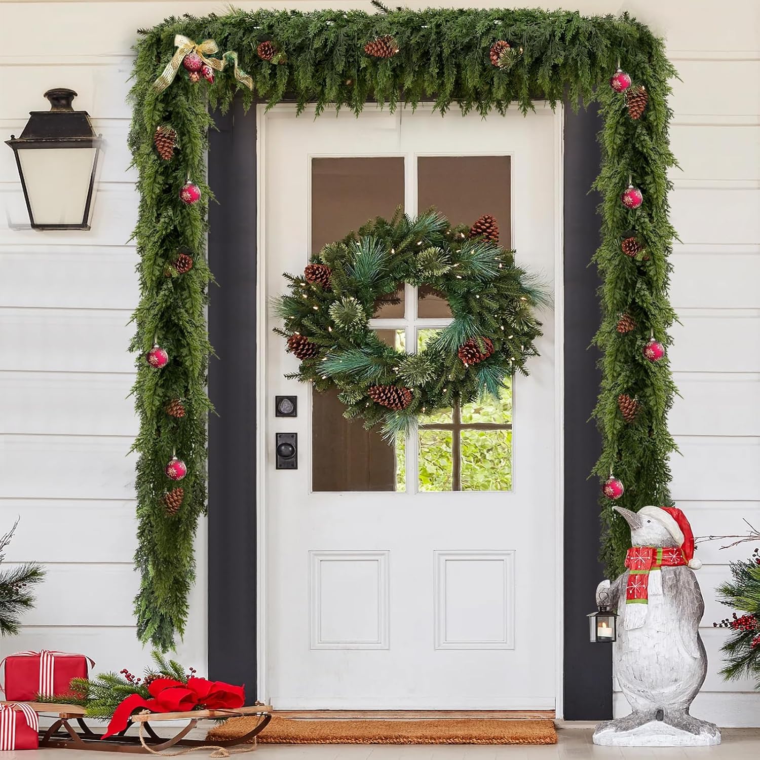 Artificial Plants Christmas Tr - Rattan Plant Basket recension och pris