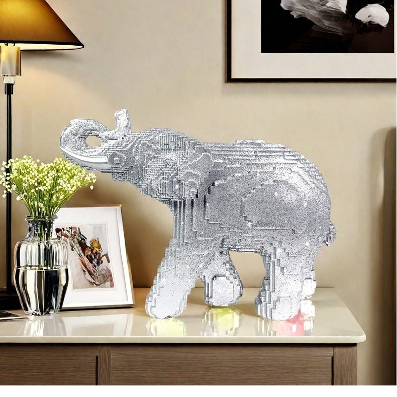 Resin Elephant Statue Realisti - Home Decor Theme recension och pris