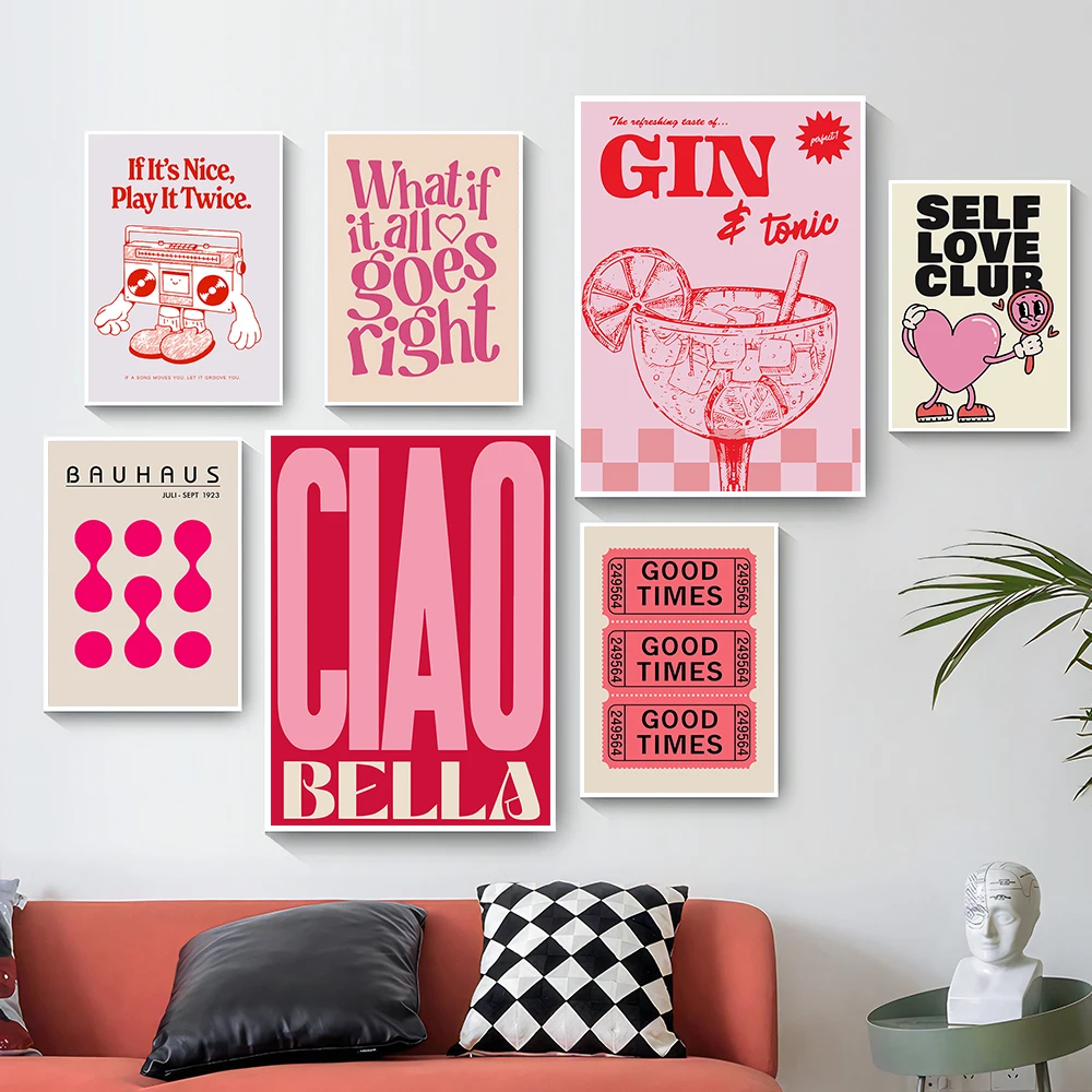 Simplicity Vintage Pink Cartoo - Home Decor Y2K recension och pris