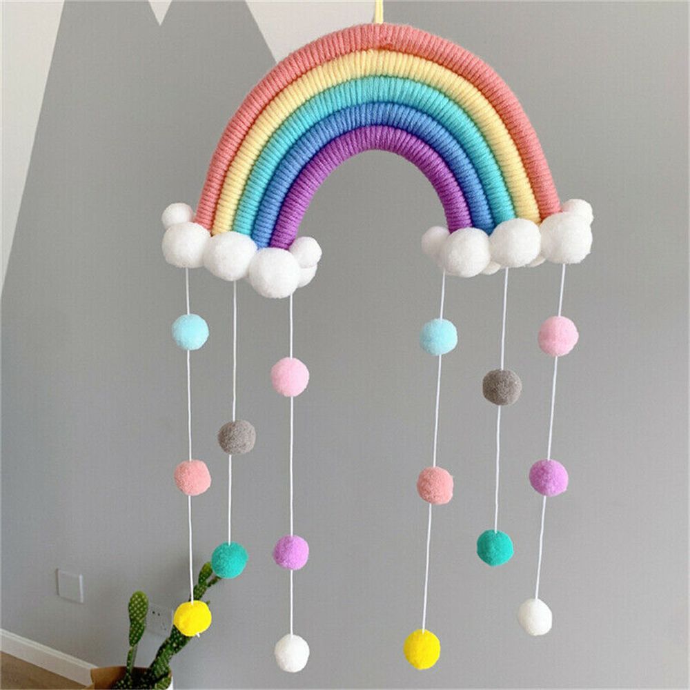 Hand-woven Five Strands Rainbo - Home Decor Y2K recension och pris