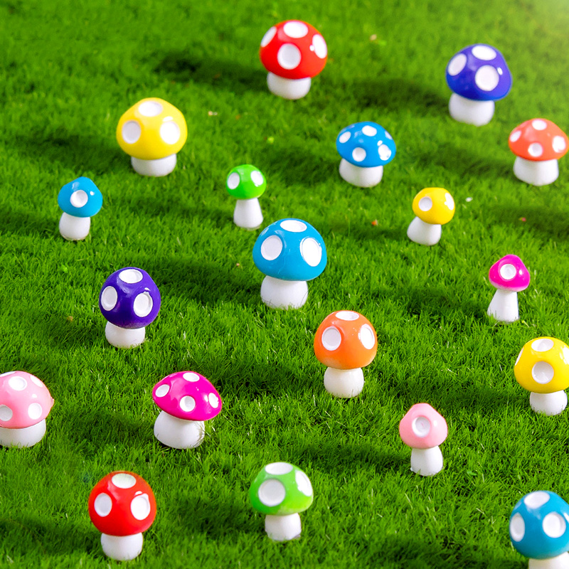 20pcs Mini Mushroom Resin Figu - Home Decor Za recension och pris