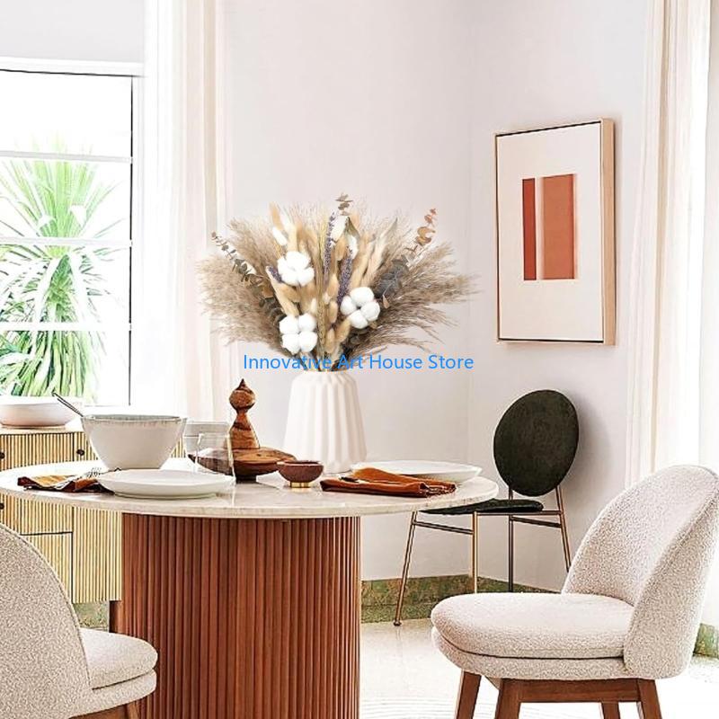 E1PC 86Pcs Handmade Dried Flow - Pampas Grass Decor recension och pris