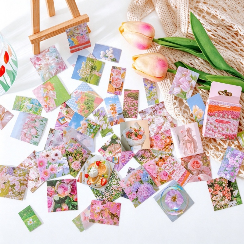 45Pcs Spring Flower Stickers D - Home Decor Magazine recension och pris