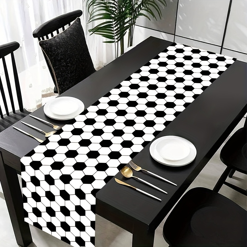 Sports Soccer Theme Table Runn - Linen Table Runner recension och pris
