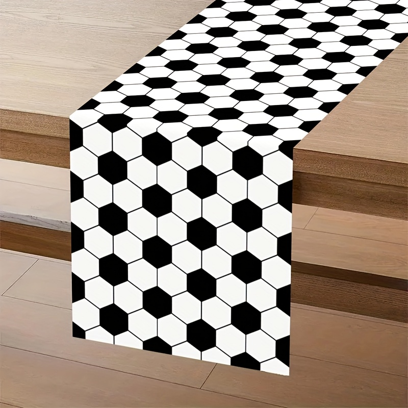 Sports Soccer Theme Table Runn - Linen Table Runner recension och pris